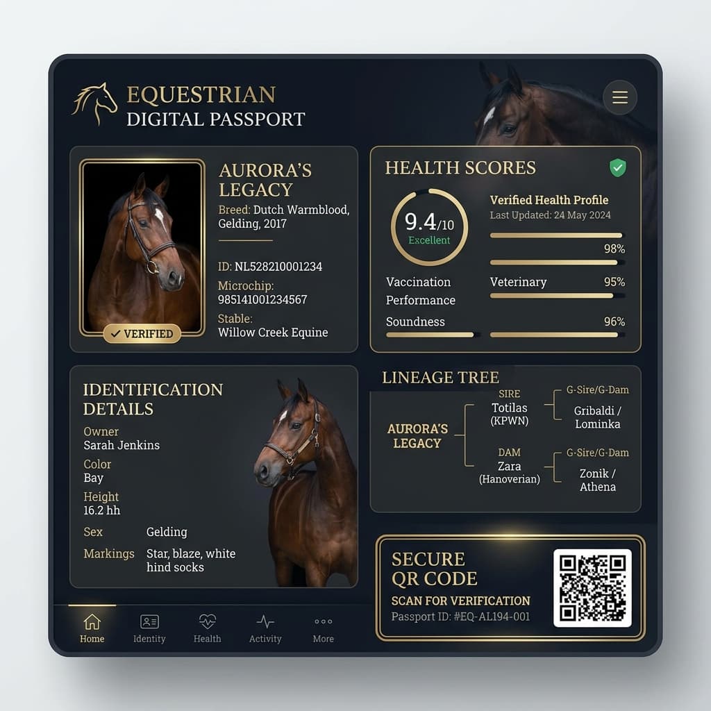 AL5AIL Horse Passport Platform Preview